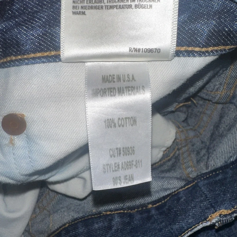 Agolde‎ 90's loose fit~psyche~size27 professionally hemmed~high rise~distressed